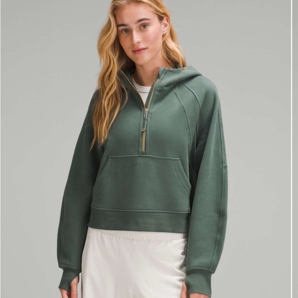 lululemon athletica Green Cropped Scuba- XS/S - Picture 2 of 2